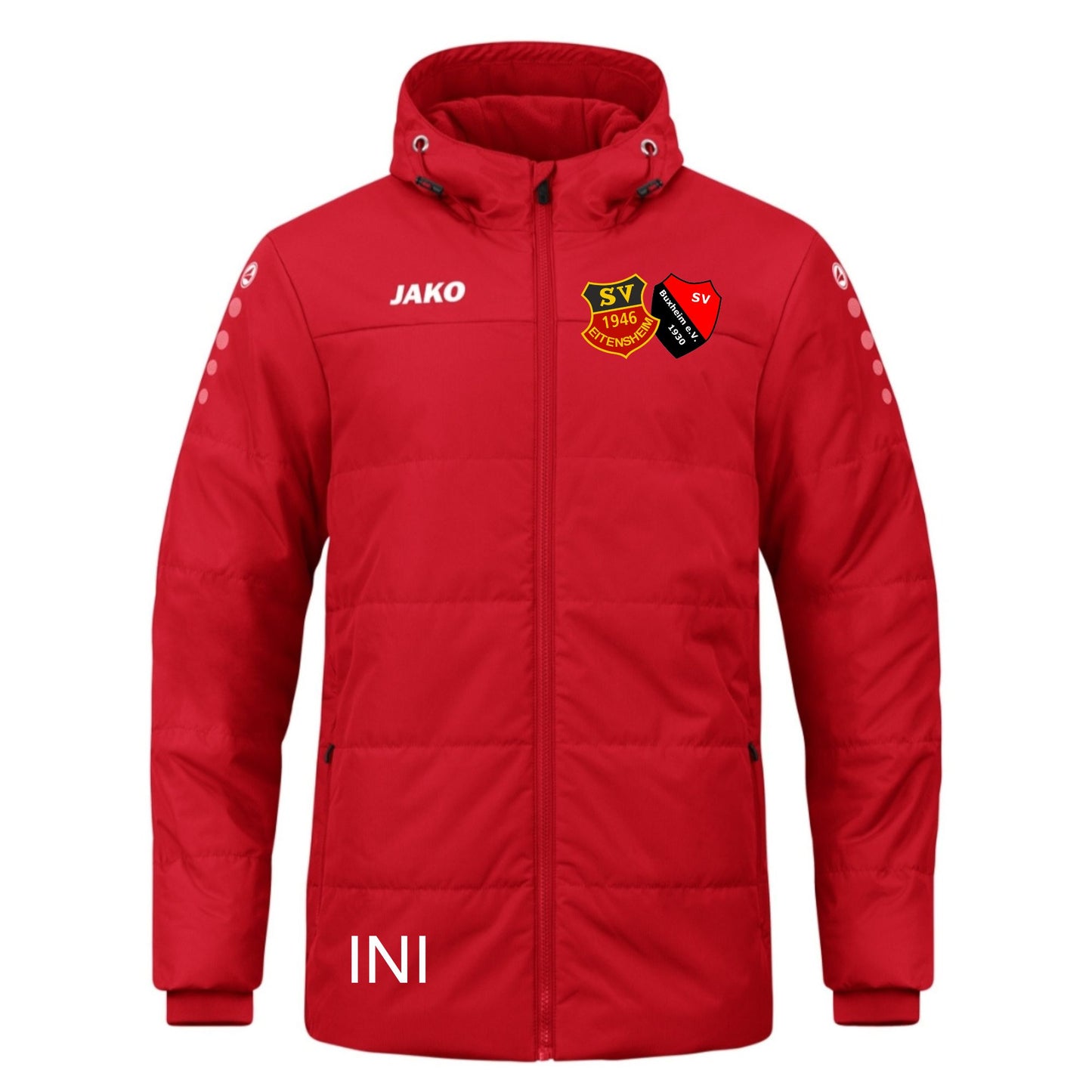 SG Jako Coachjacke Team mit Kapuze mit 3D Logo