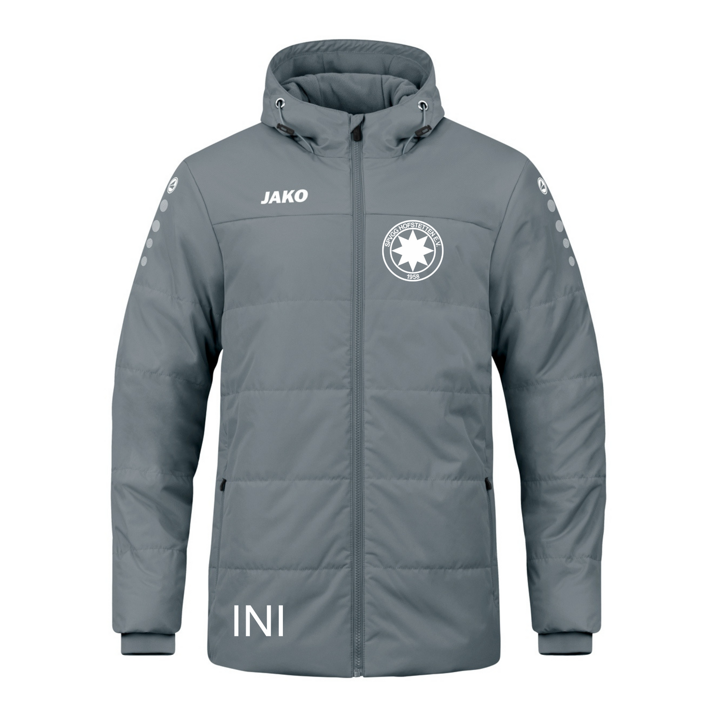 Jako Coachjacke Team mit Kapuze