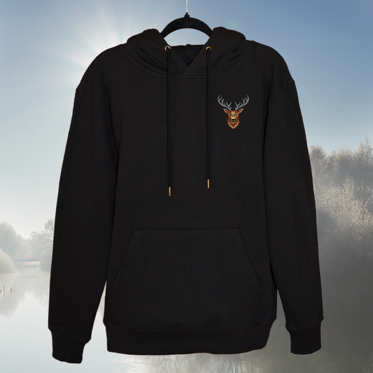 bestickter Hirsch (Unisex Hoodie)
