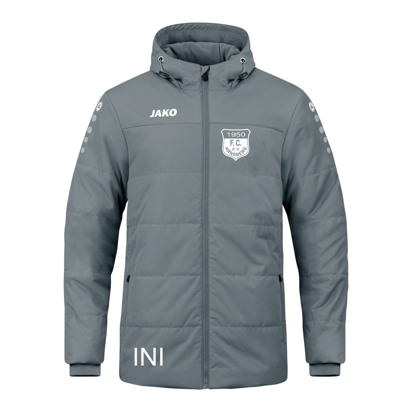 Jako Coachjacke Team mit Kapuze