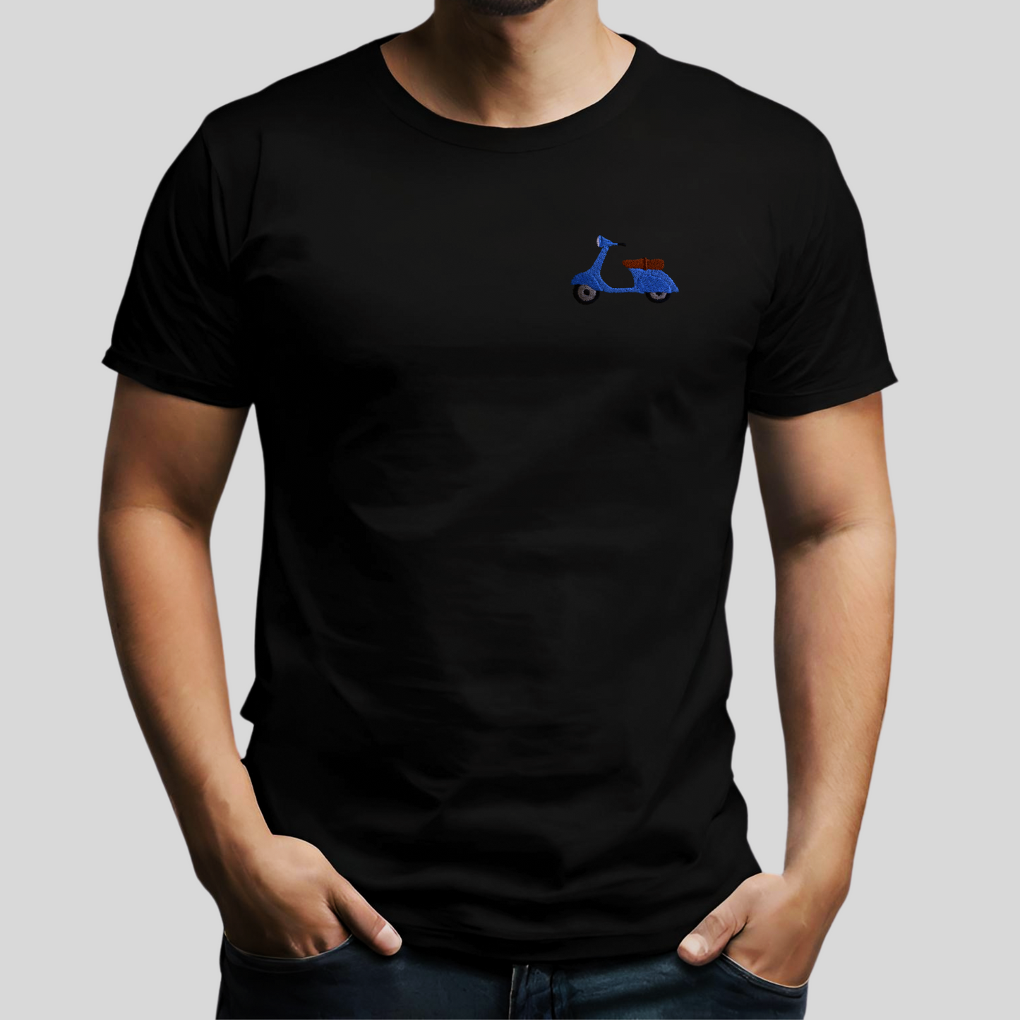 gestickter Roller (Herren T-Shirt)