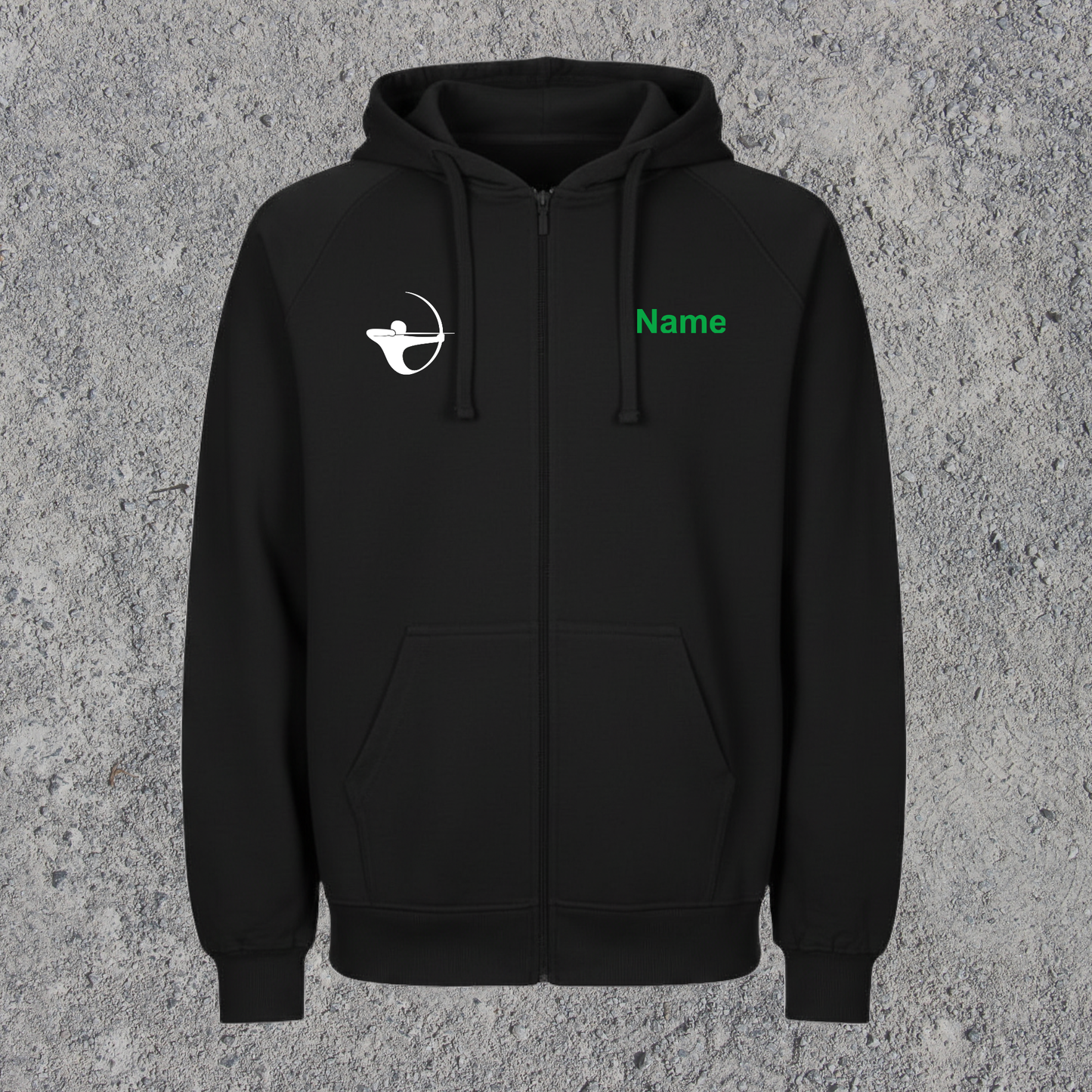 Kapuzen Sweatjacke schwarz Schützenverein Hubertus Gaimersheim